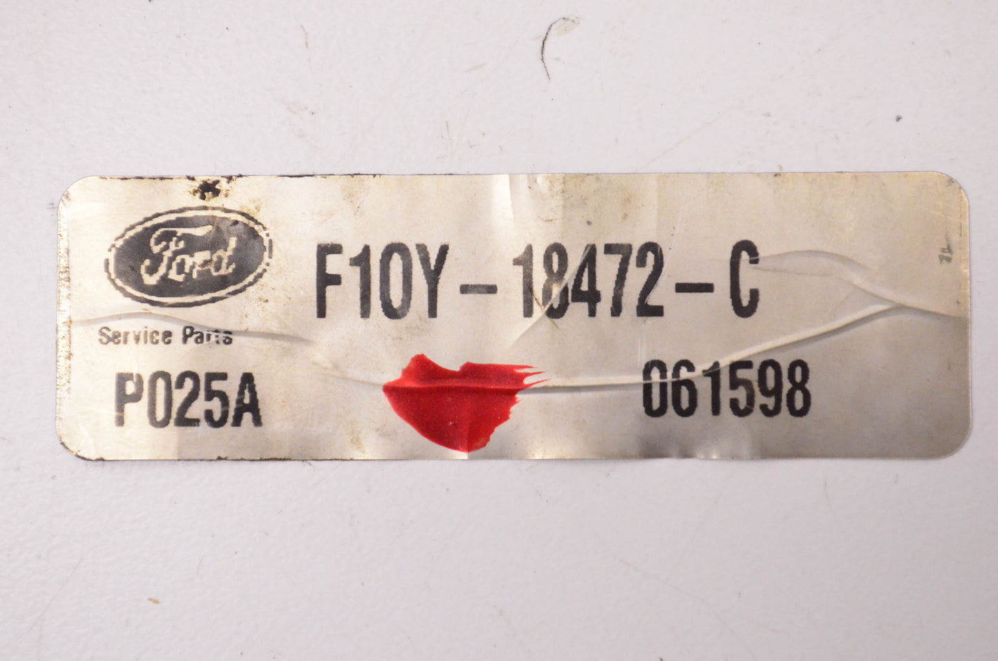New OEM Ford F1OY18472C HVAC Heater Hose NOS