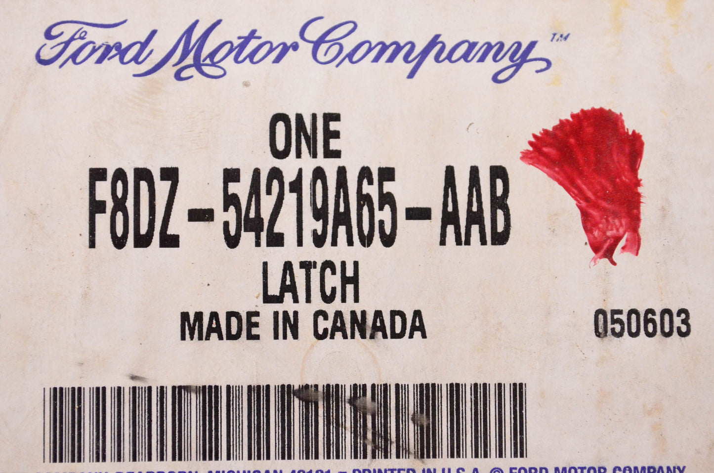 New OEM Ford F8DZ54219A65AAB Door Latch Assembly NOS