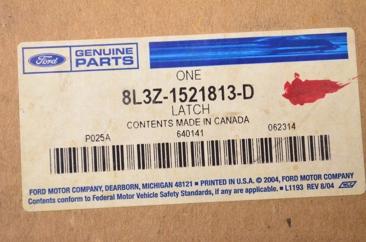 New OEM Ford 8L3Z1521813D Door Latch NOS