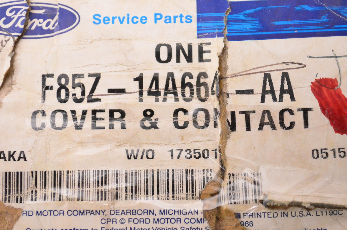 New OEM Ford F85Z14A664AA Clock Control NOS