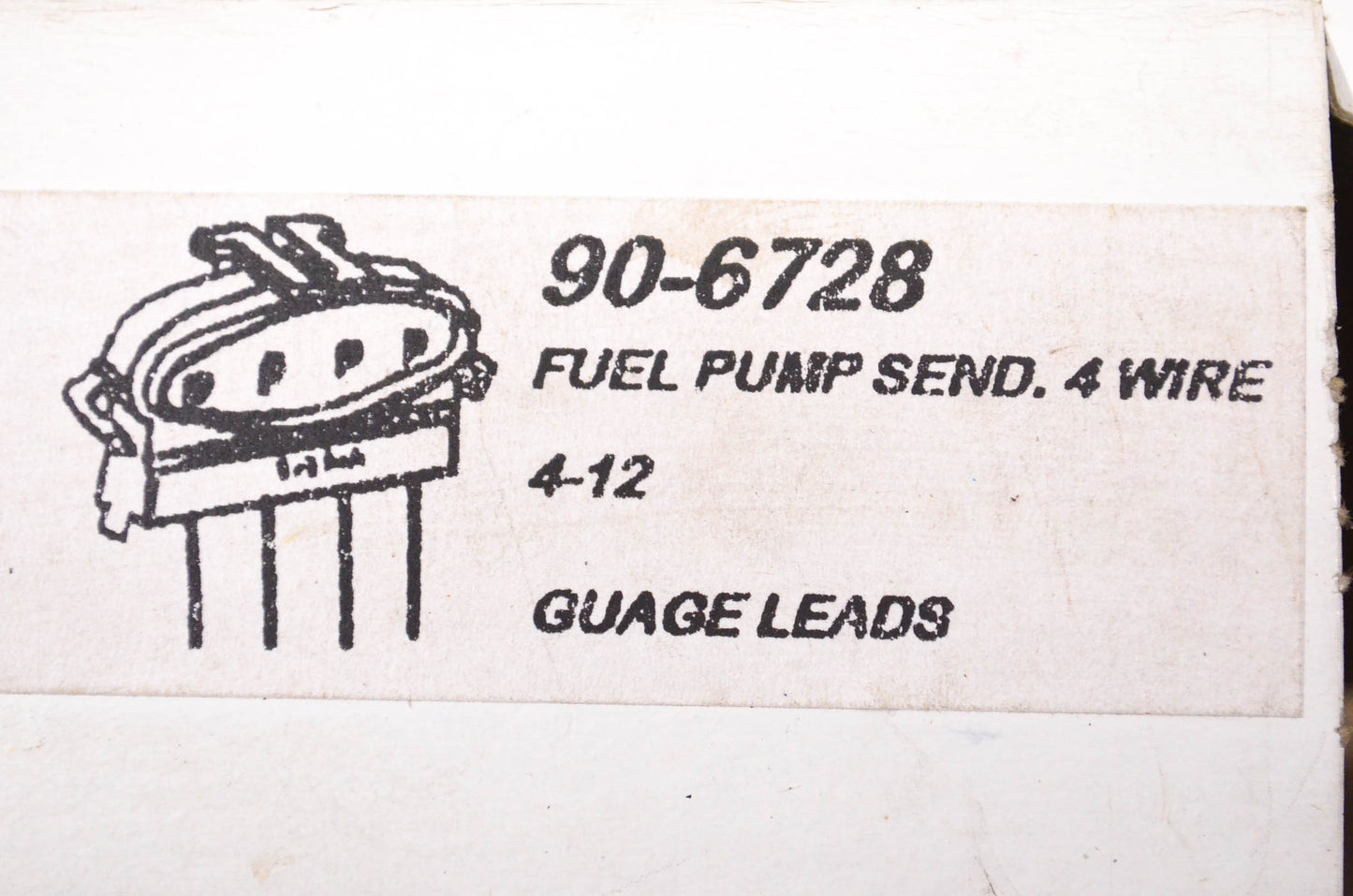 Aftermarket 90-6728 Fuel Pump Sender Wiring Assembly NOS