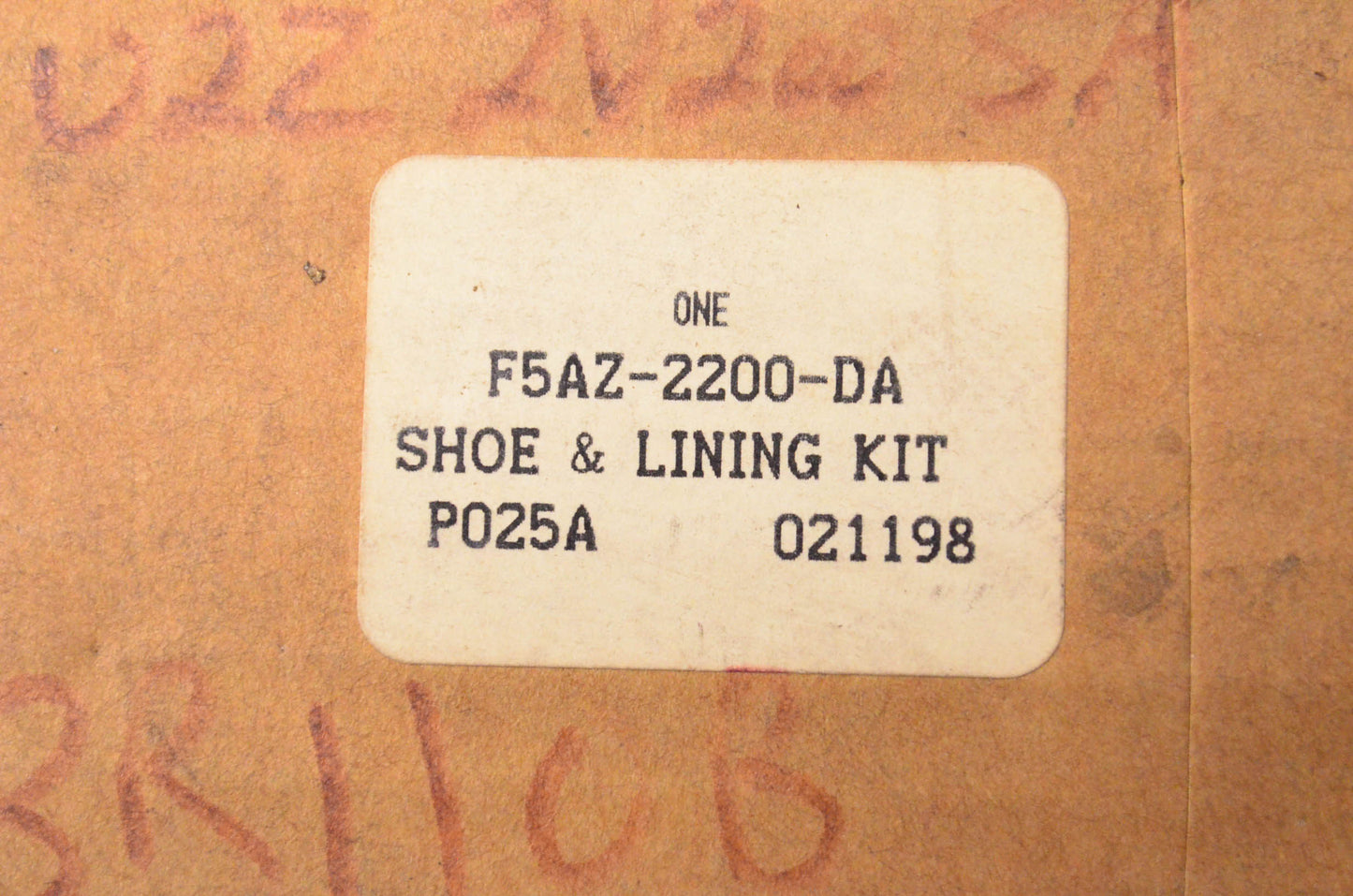 New OEM Ford F5AZ2200DA Shoe & Lining Kit NOS