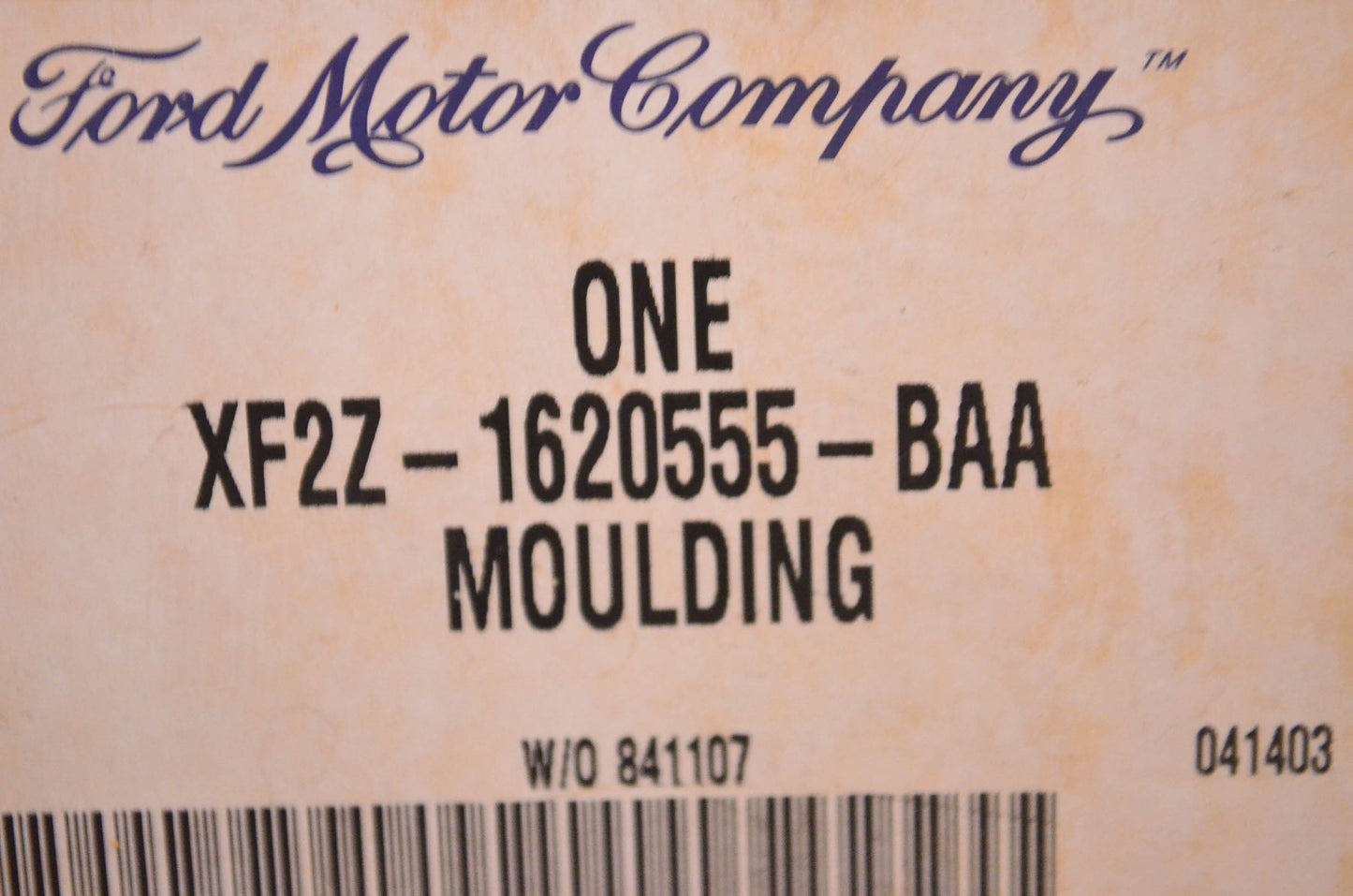 New OEM Ford XF2Z1620555BAA Left Window Molding NOS