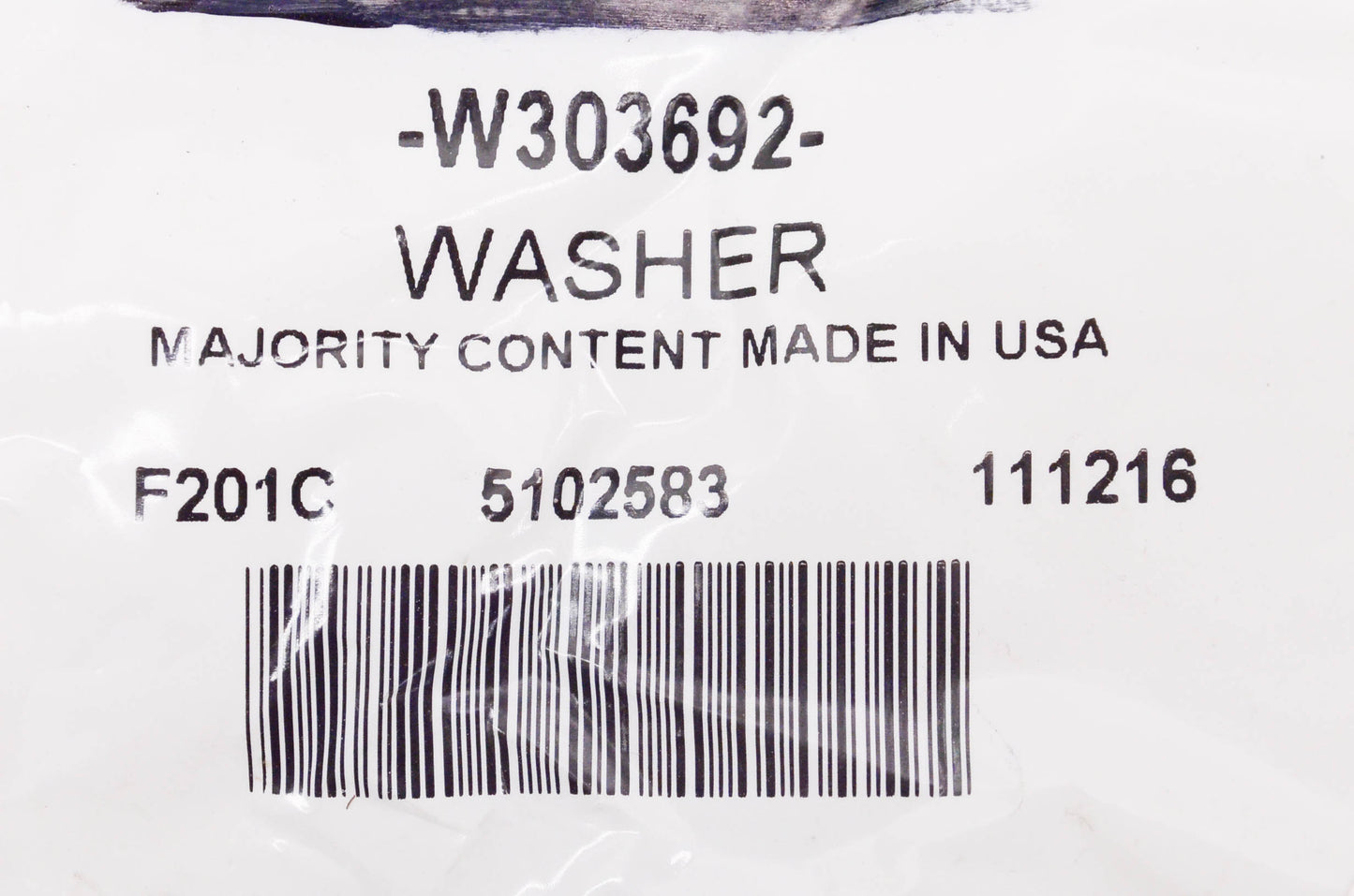 New OEM Ford W303692, 5102583 Washer NOS