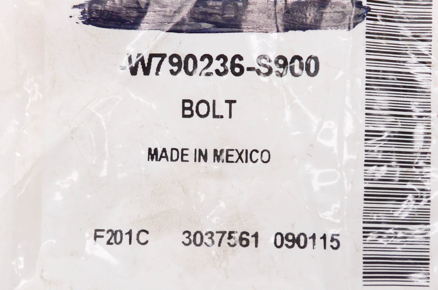 New OEM Ford W790236S900 Bolt NOS