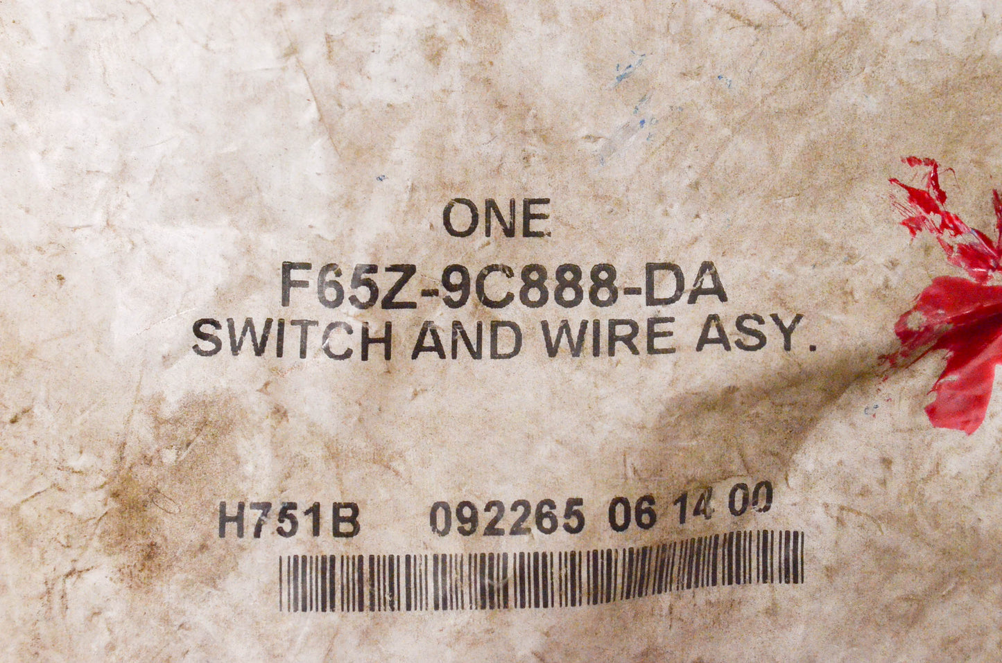 New OEM Ford F65Z9C888DA Cruise Control Switch Wiring Assembly NOS