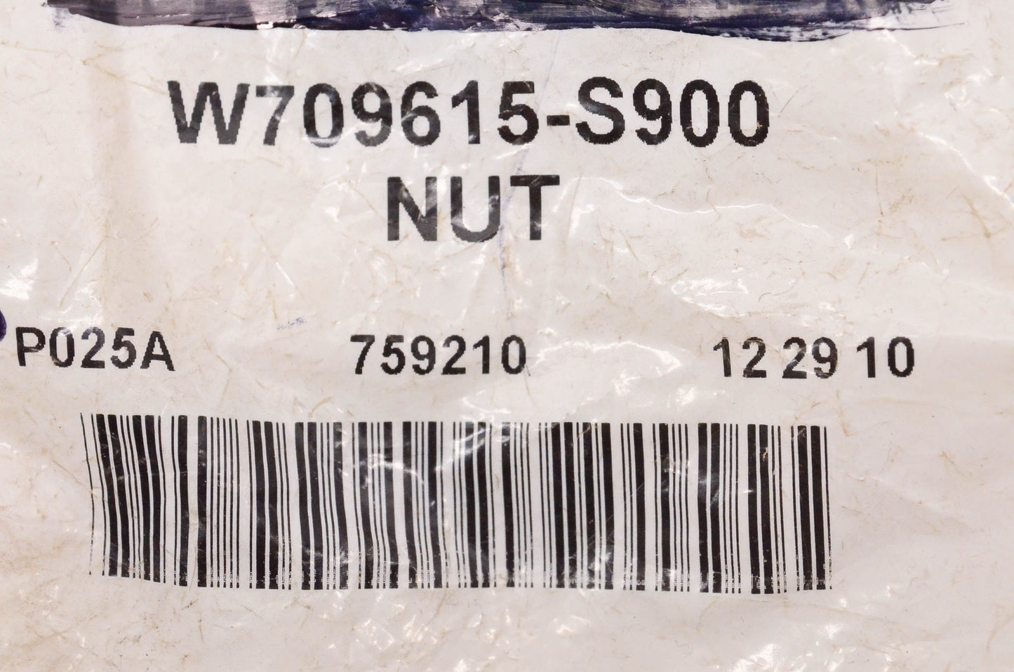 New OEM Ford W709615S900 Nut NOS
