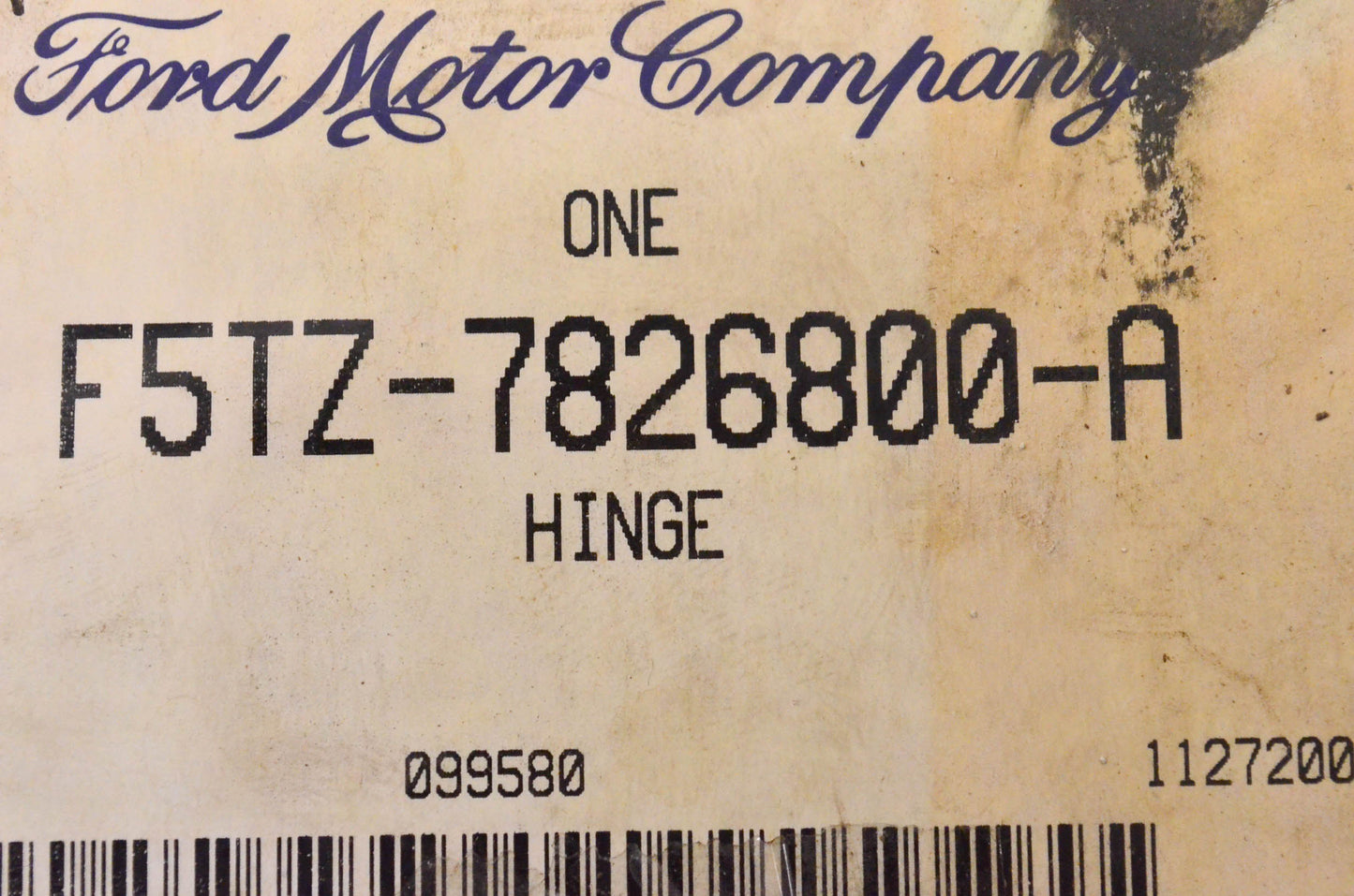 New OEM Ford F5TZ7826800A Door Hinge NOS