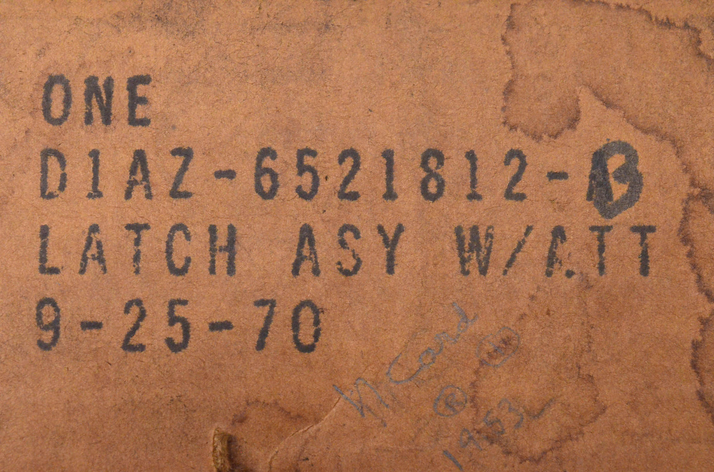 New OEM Ford D1AZ6521812B Door Latch NOS