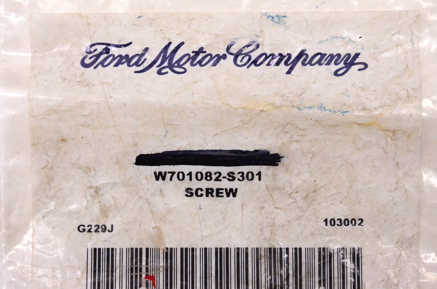 New OEM Ford W701082-S301 OEM Ford Screw NOS