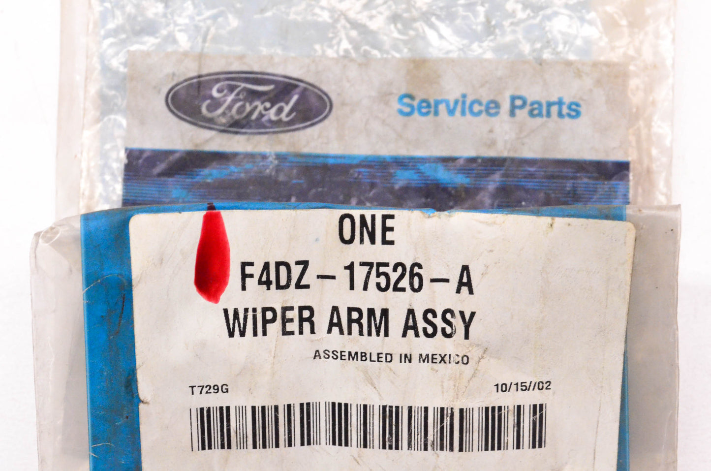 New OEM Ford F4DZ-17526-A Passenger's Side Windshield Wiper Arm NOS