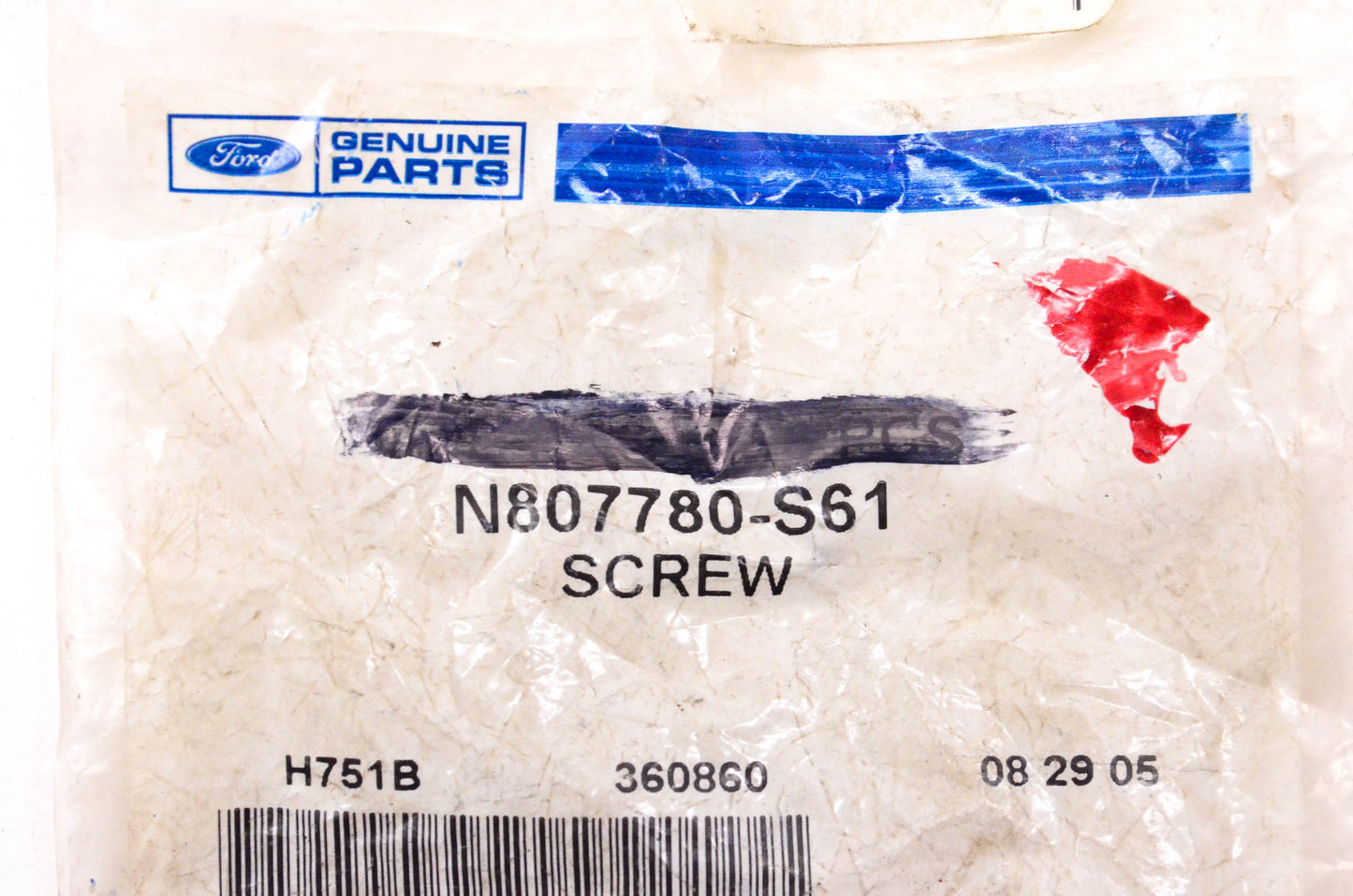 New OEM Ford N807780-S61 Screw NOS