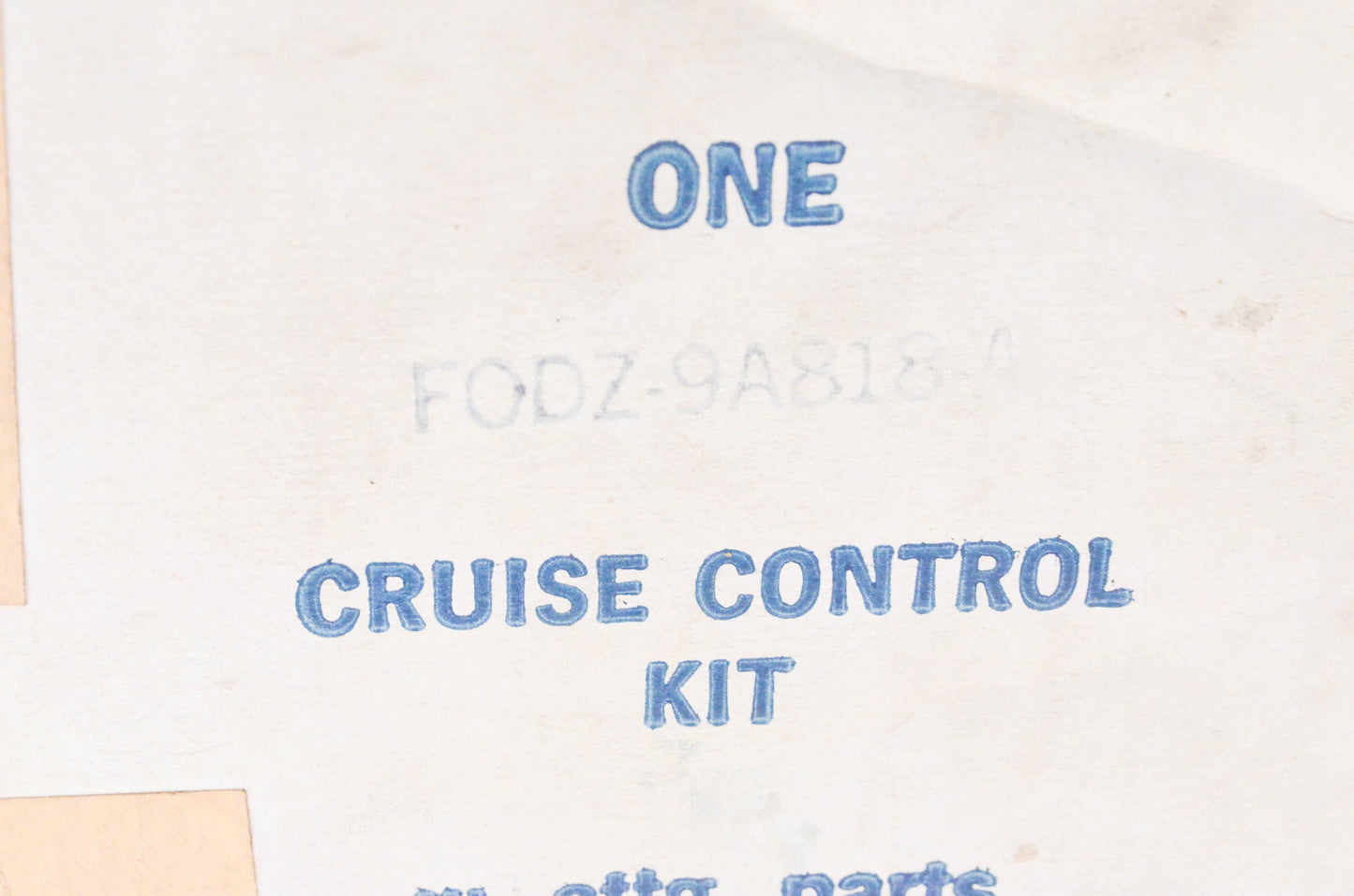 New OEM Ford FODZ-9A818-A 06-07 Ford Taurus Cruise Control Kit NOS