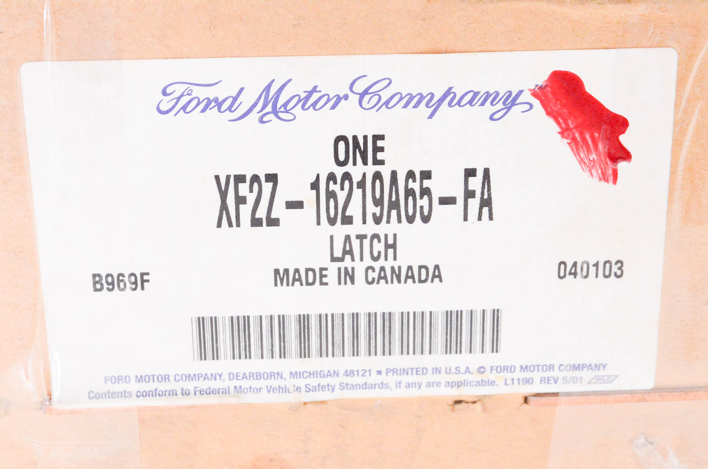 New OEM Ford XF2Z-16219A65-FA 1997-1998 Ford Windstar Door Latch Assembly NOS