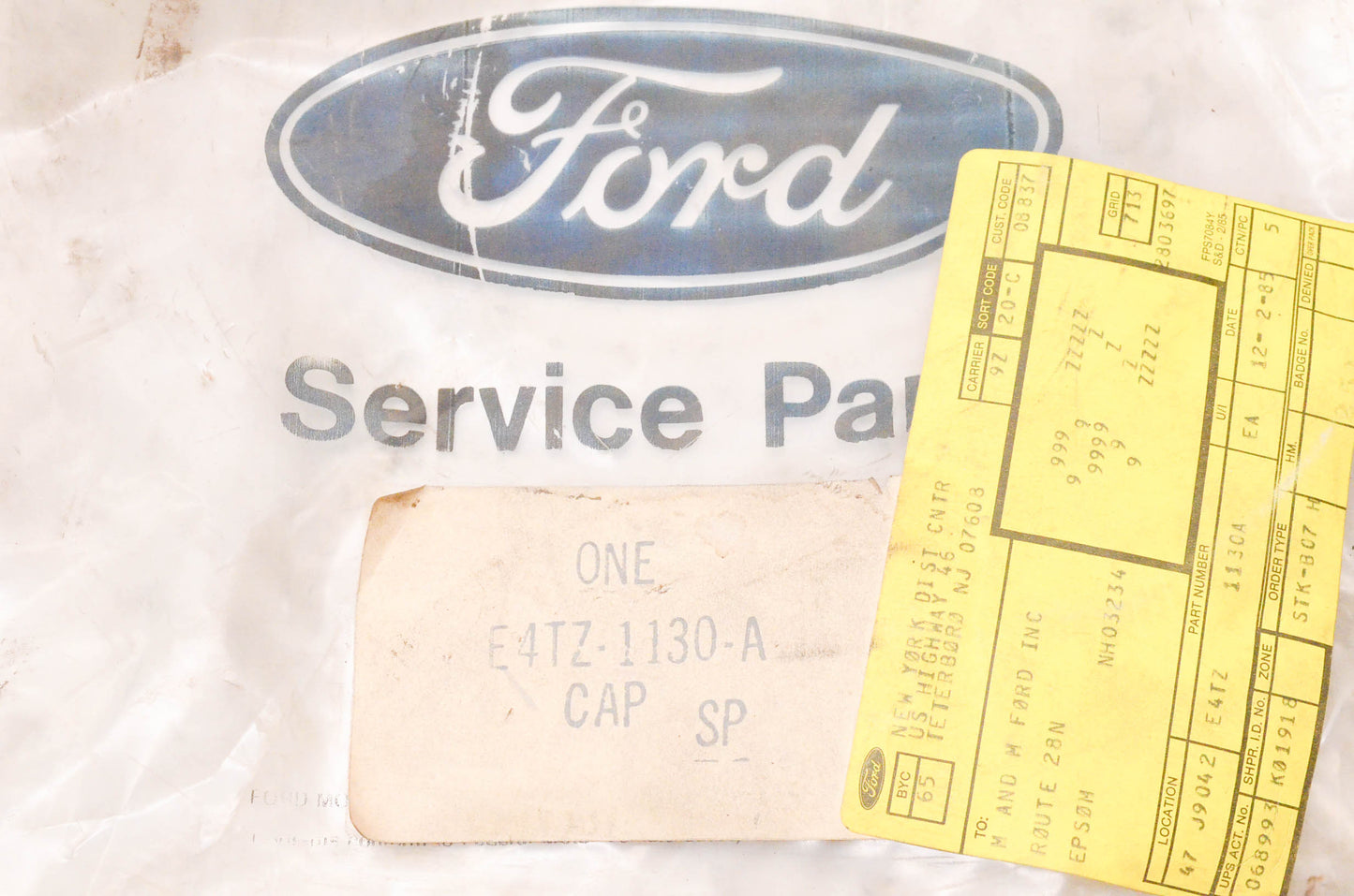 New OEM Ford E4TZ-1130-A 1978-1984 F-250 F-350 Hub Cap NOS