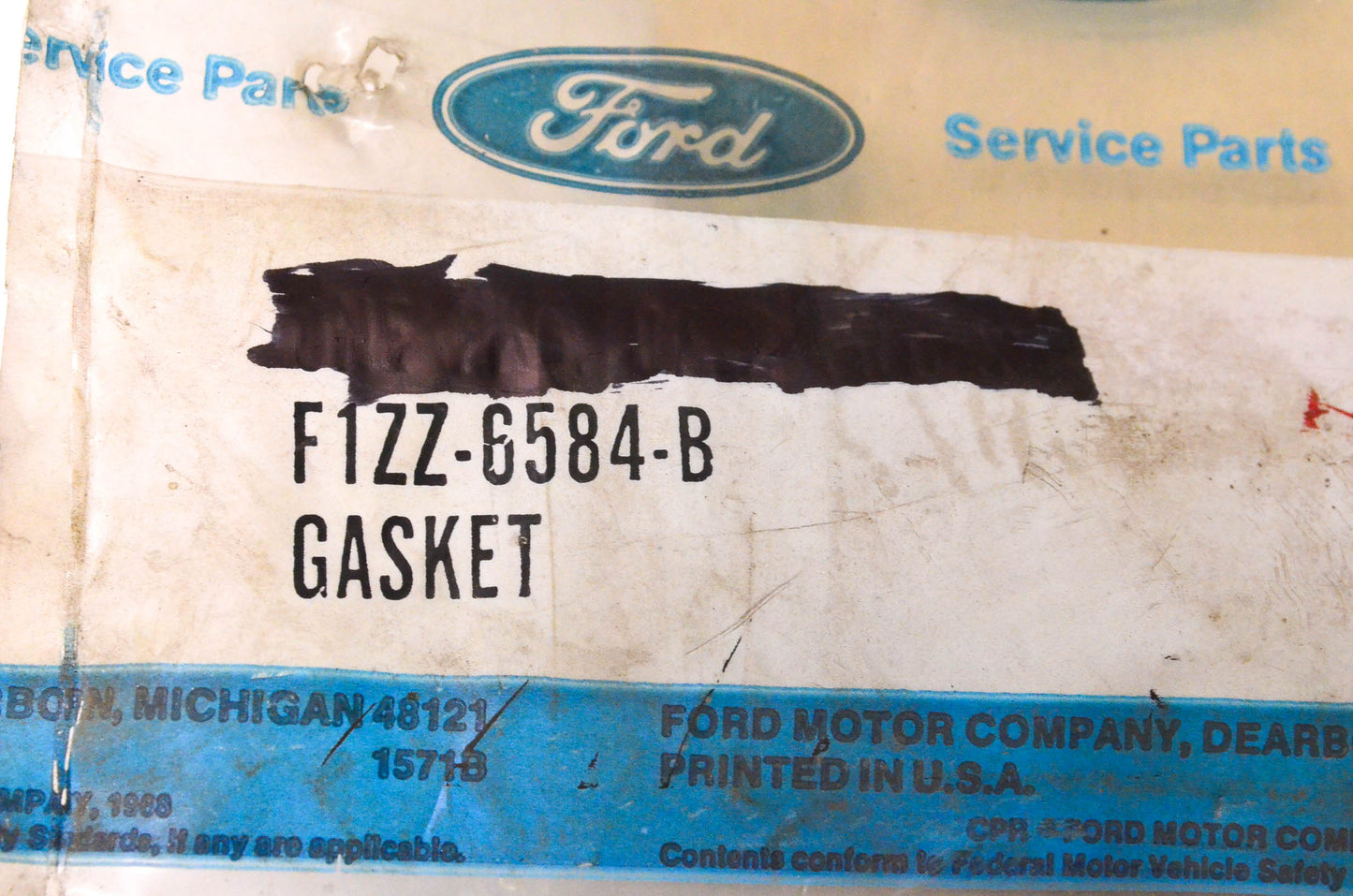 New OEM Ford F1ZZ-6584-B 1980-1996 Ford E-150 E-250 E-350 Valve Cover Gasket QTY 1 NOS