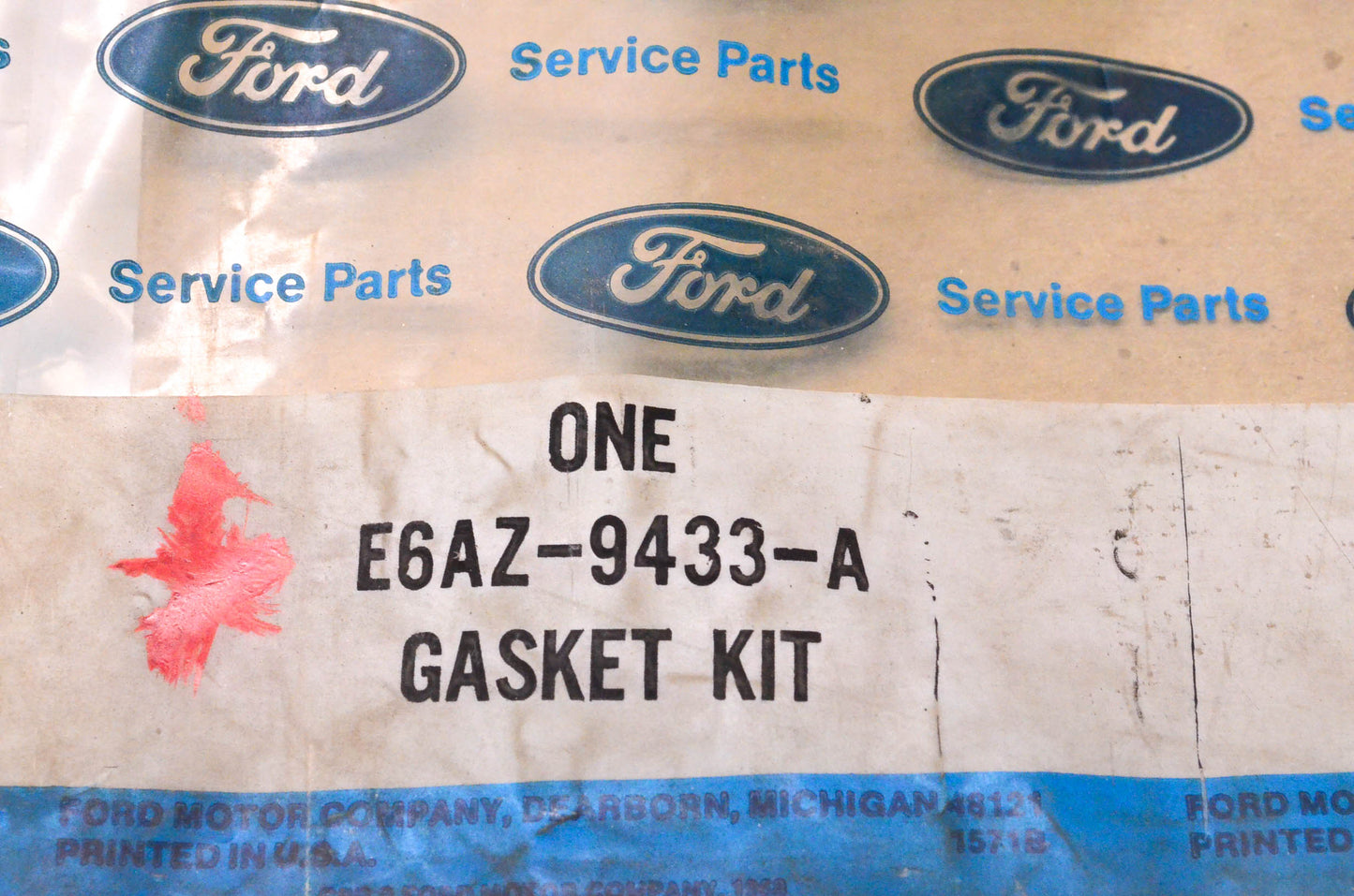 New OEM Ford 1986-1991 Ford 3.0L OHV V6 Intake Manifold Gasket Kit NOS
