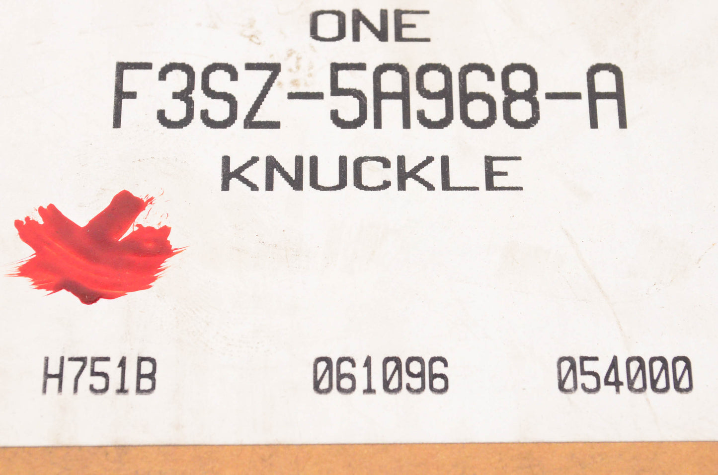 New OEM Ford F3SZ-5A968-A 1989-1997 Thunderbird Cougar Steering Knuckle NOS