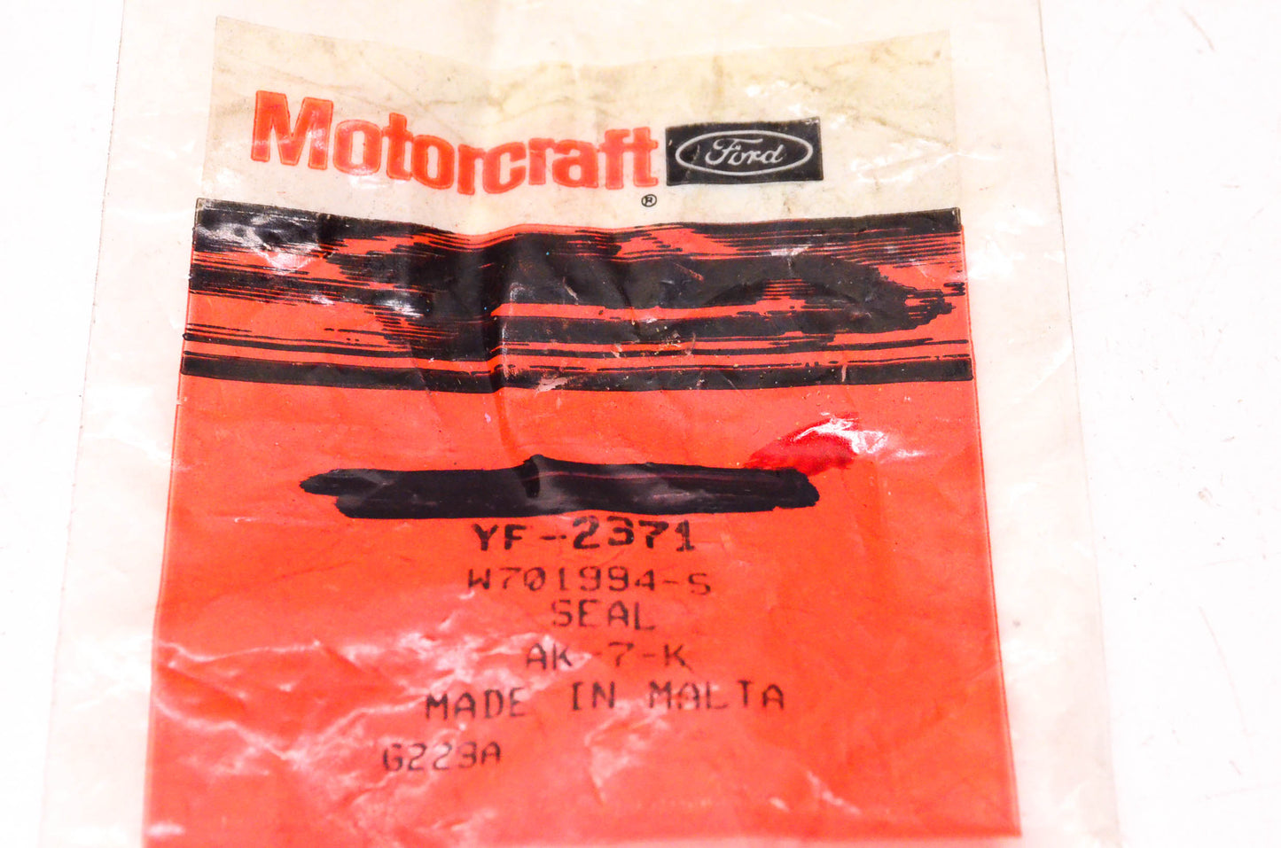 New OEM Ford YF-2371, W701994-S, AK-7-K OEM O-Ring Seal NOS