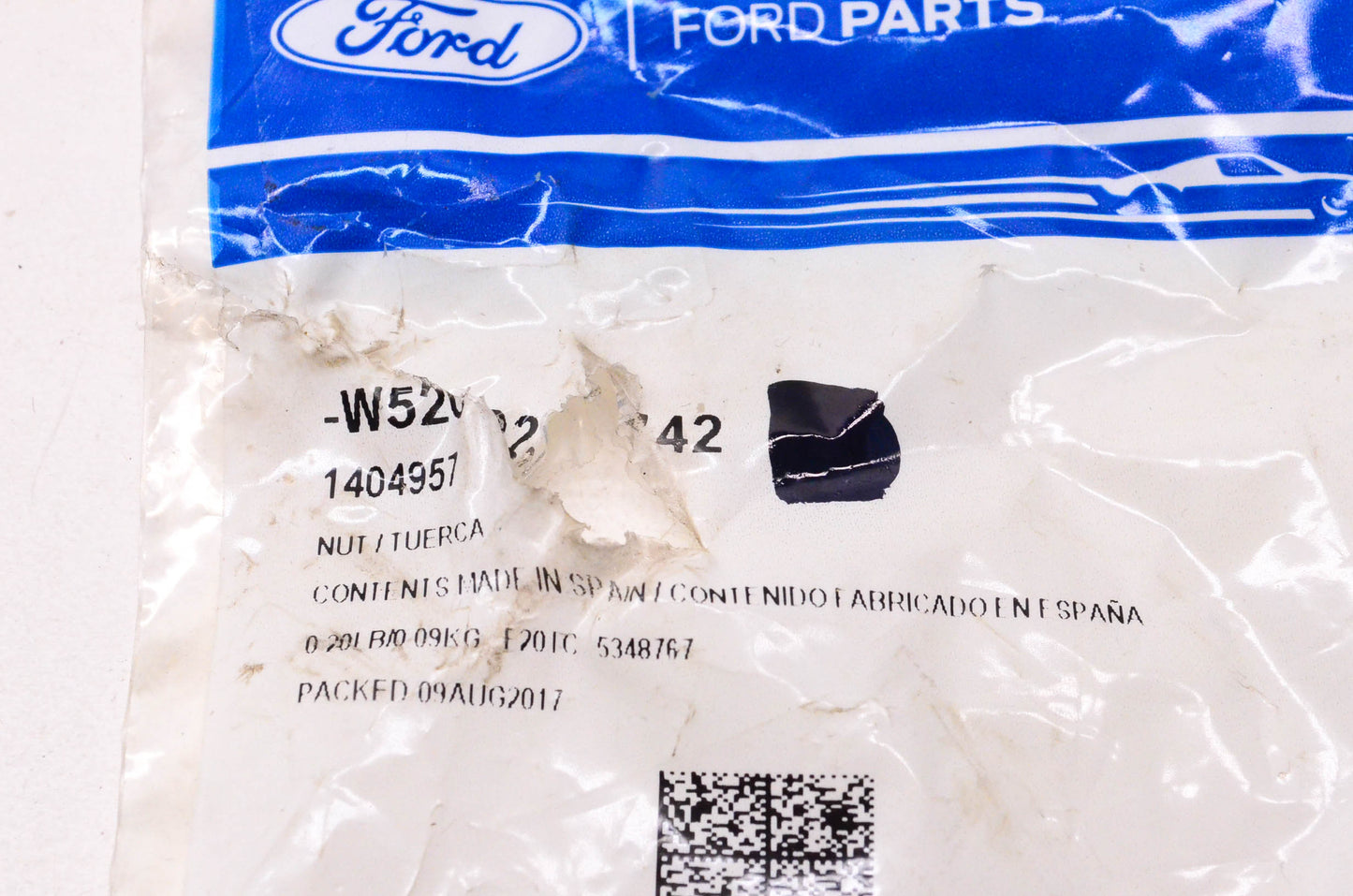 New OEM Ford W520102-S442 Rear Suspension Top Locking Nut Qty 2 NOS