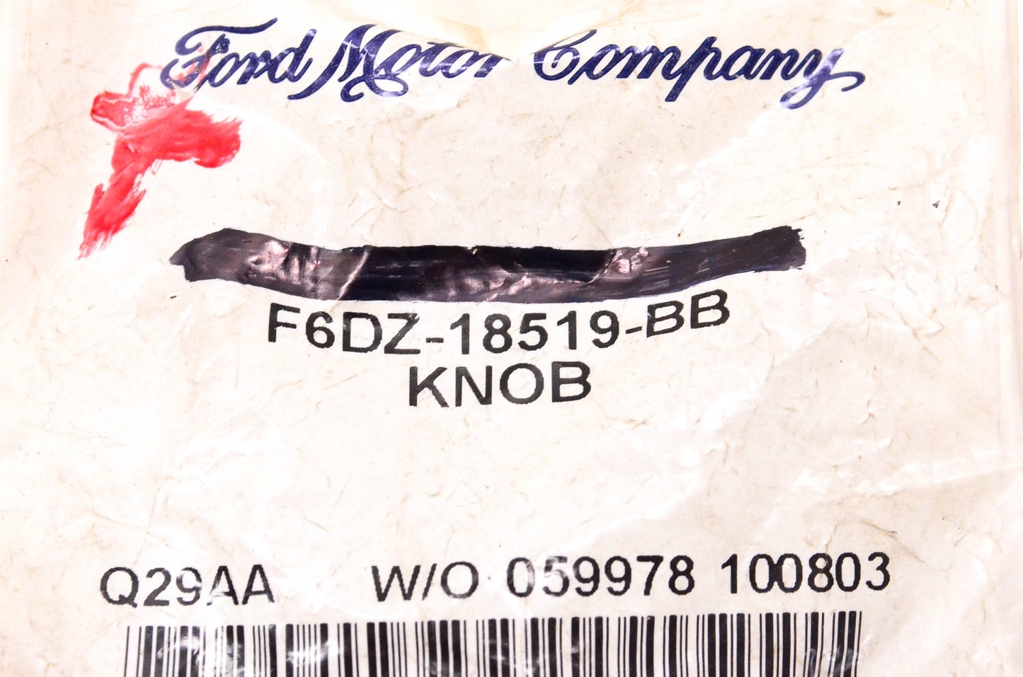 New OEM Ford F6DZ-18519-BB 1996-1999 Escort Mercury Sable Center Console Knob NOS