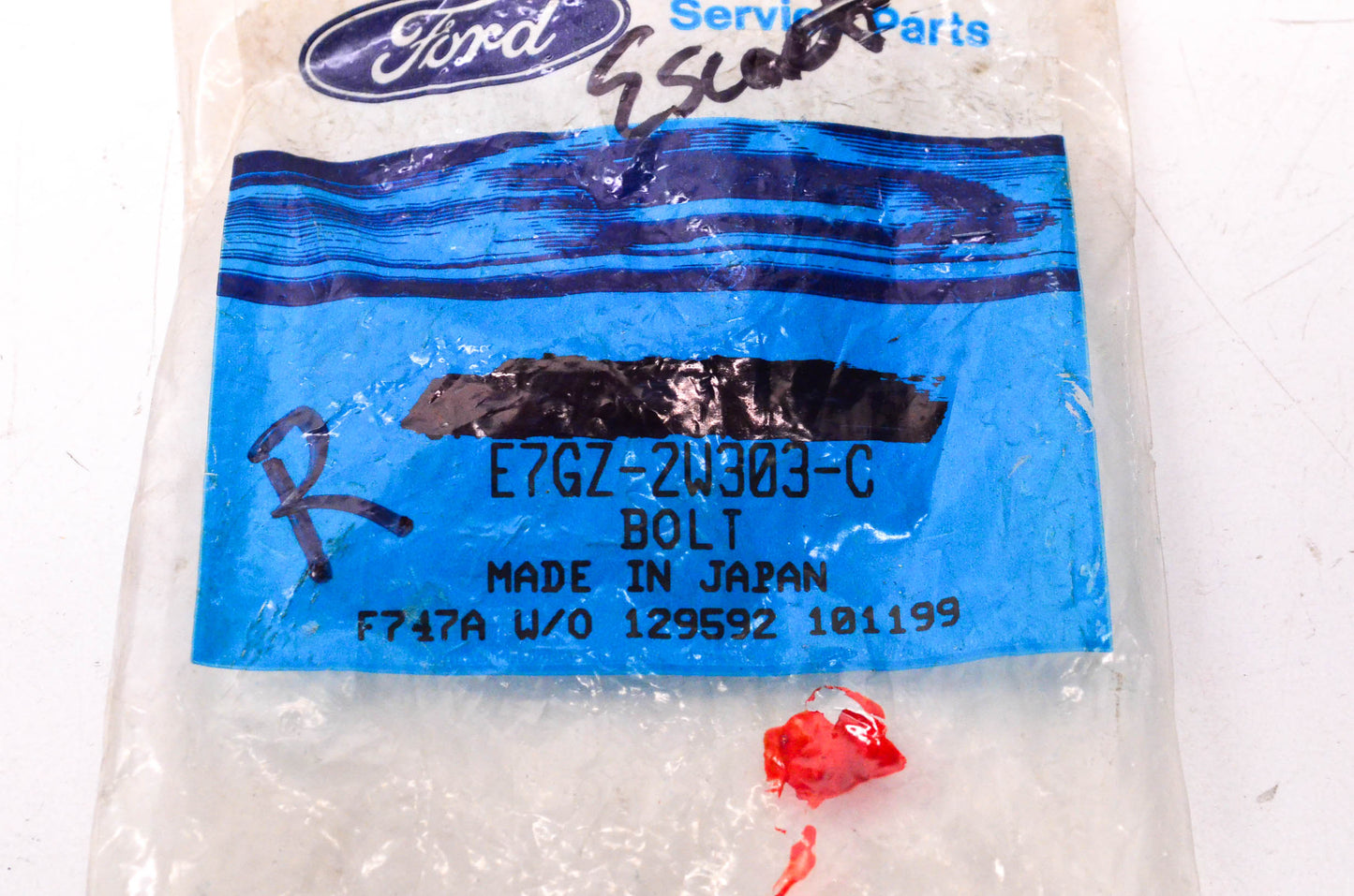 New OEM Ford E7GZ-2W303-C 1991-2003 Escort Brake Caliper Pin NOS