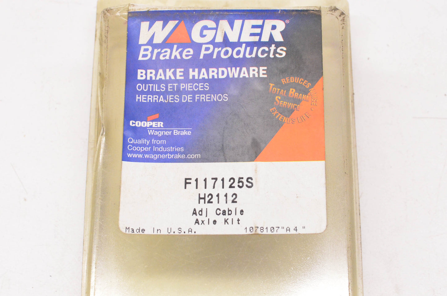 Wagner F117125S, H2112 Drum Brake Self Adjuster Cable Kit NOS
