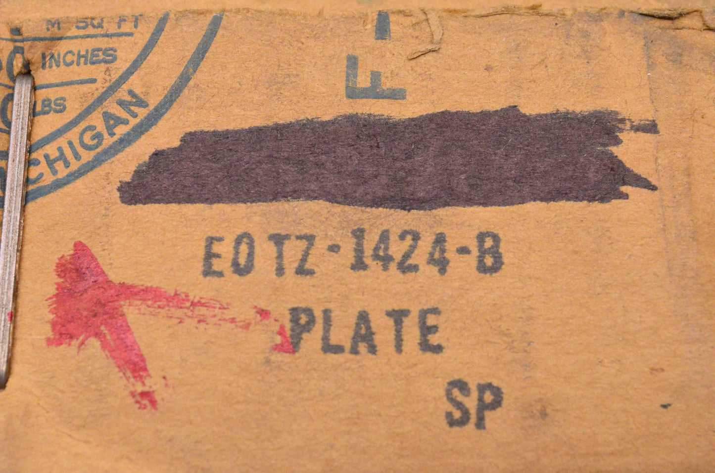 New OEM Ford E0TZ-1424-B 1992-1996 F-250 Spare Tire Mount Plate NOS