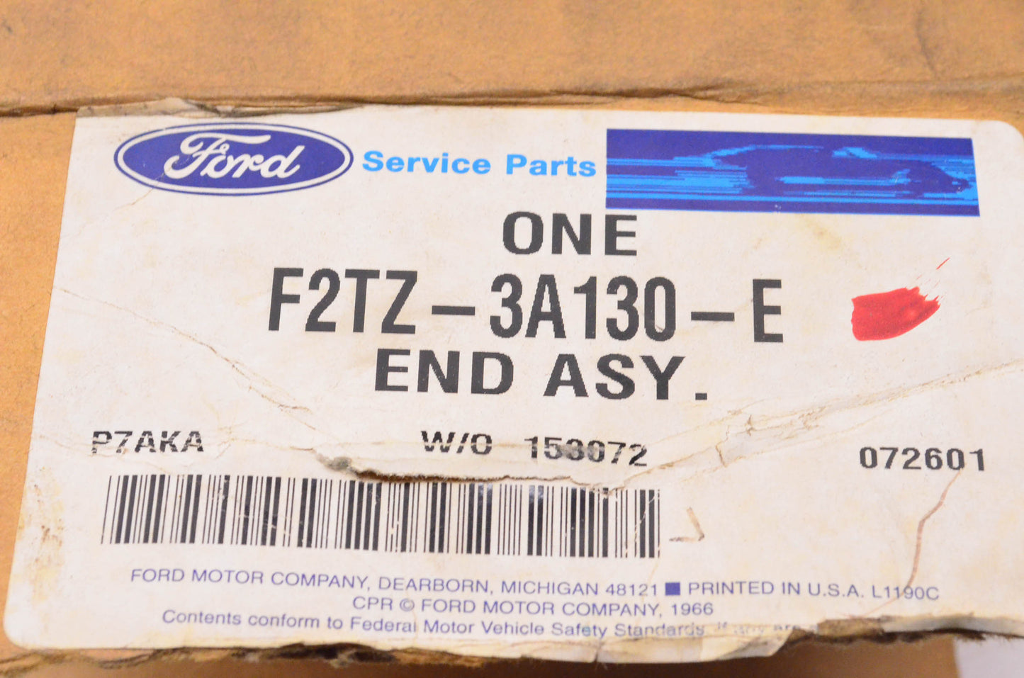 New OEM Ford 1992-1997 OEM Ranger Driver's Side Inner Tie Rod End NOS