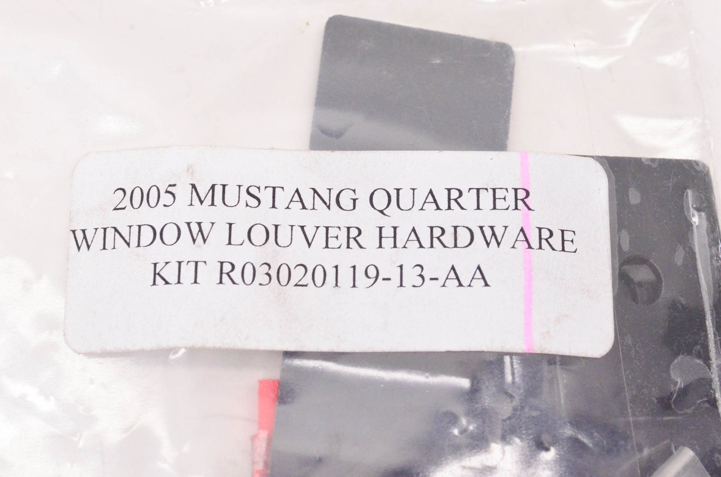 New OEM Ford R03020119-13-AA 2005 Mustang Quarter Window Louver Hardware Kit NOS