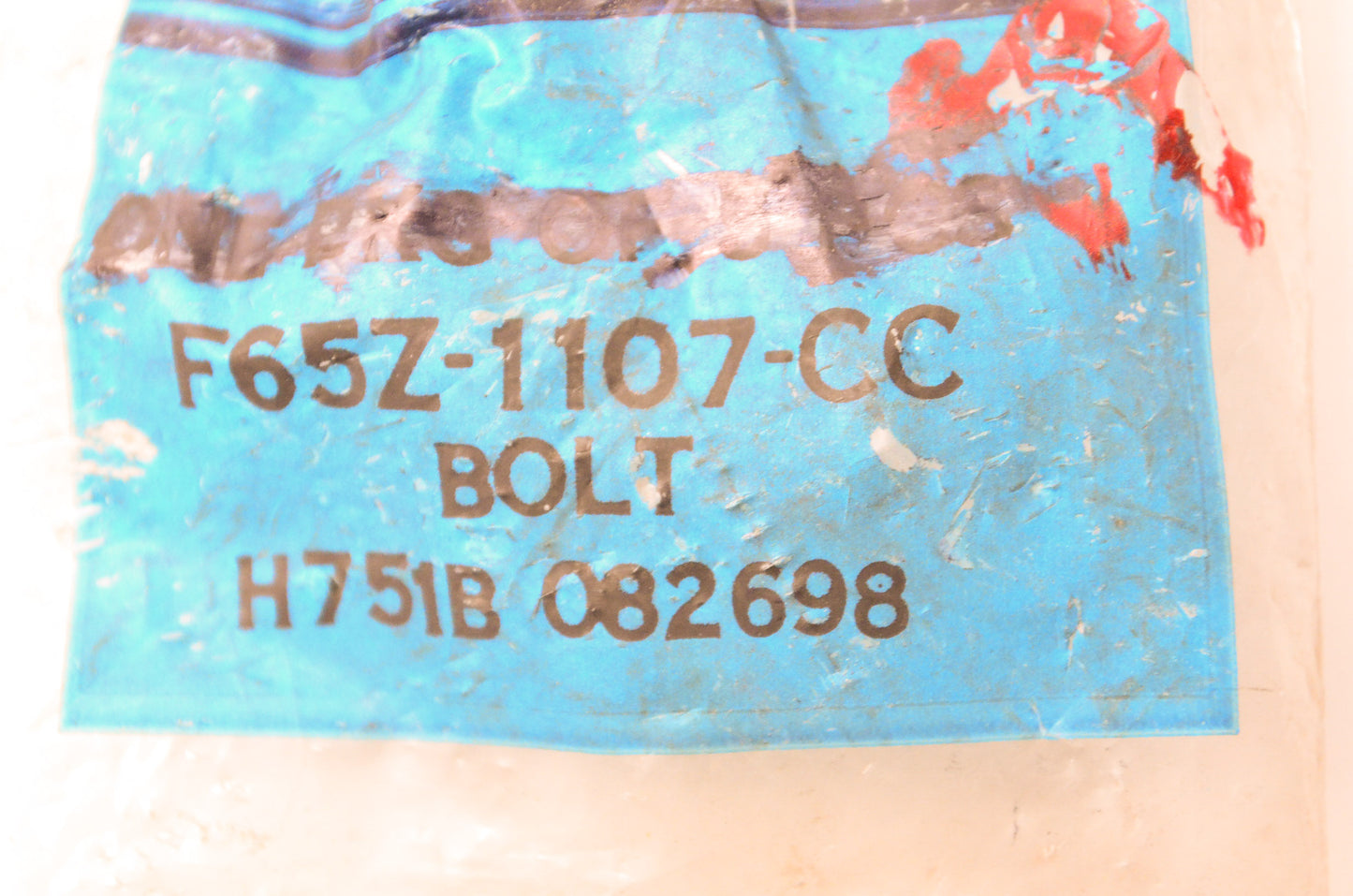 New OEM Ford F65Z1107CC Ford OE Bolt NOS