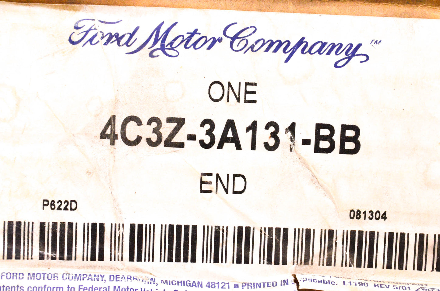 OEM Ford 4C3Z-3A131-BB, 8C3Z-3A131-H Tie Rod End