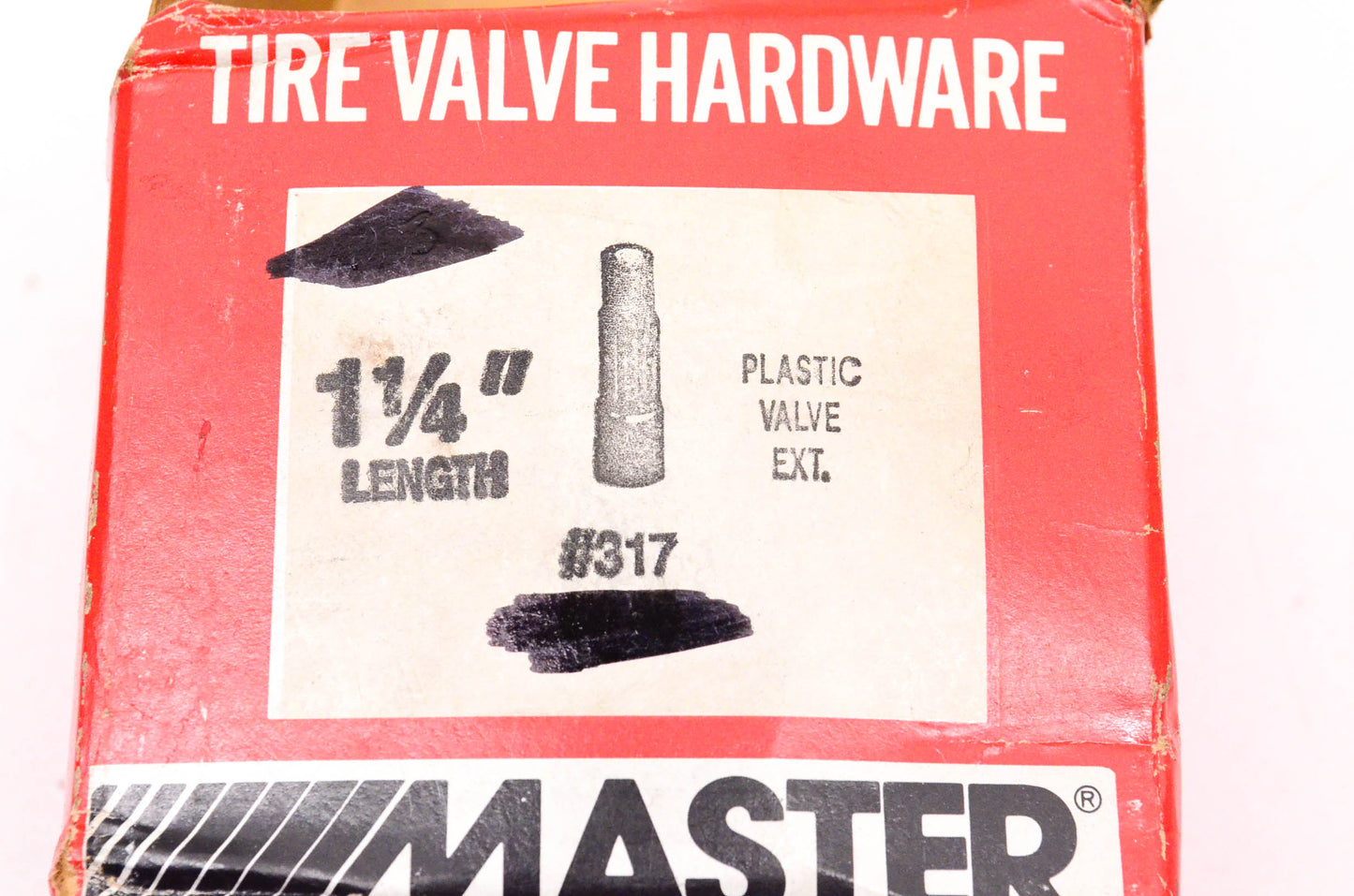 Master 317 1 1/4" Plastic Tire Valve Extension Stem Qty 4 NOS