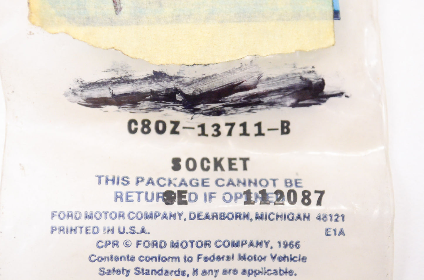 New OEM Ford C80Z13711B Dashlight Socket NOS