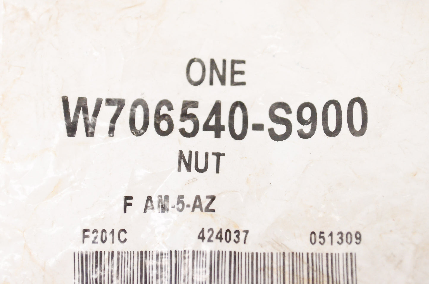 New OEM Ford W706540S900 Nut NOS