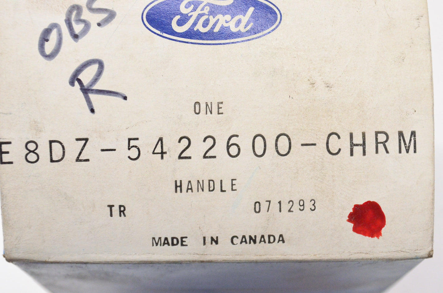 New OEM Ford E8DZ5422600CHRM Passenger side Chrome Door Handle NOS