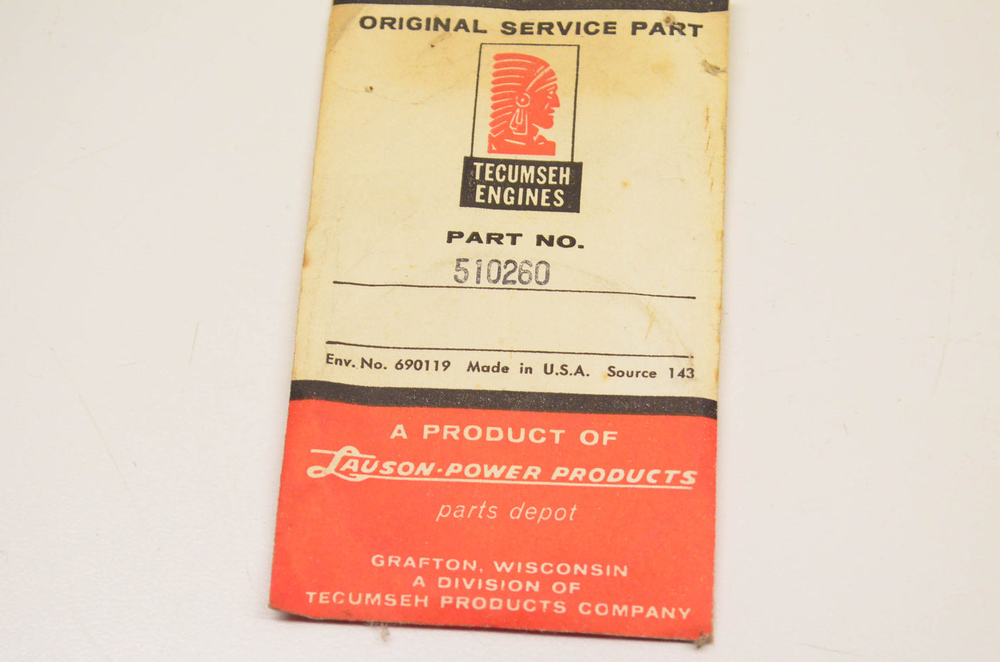 Tecumseh 510260 Cylinder Head Gasket NOS