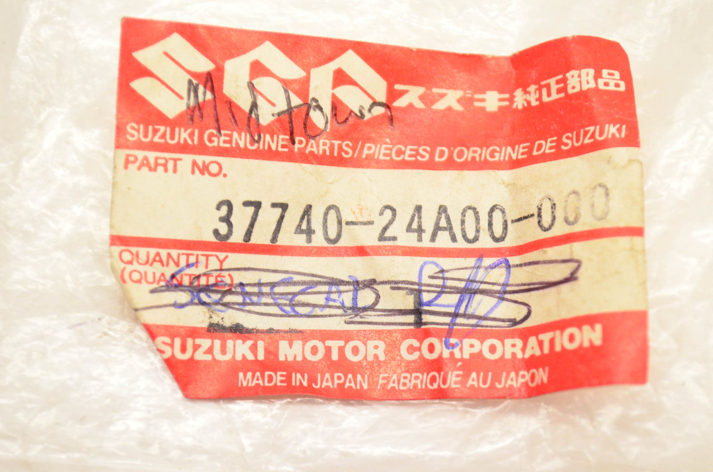 New OEM Suzuki 37740-24A00-000 Brake Lamp Switch NOS