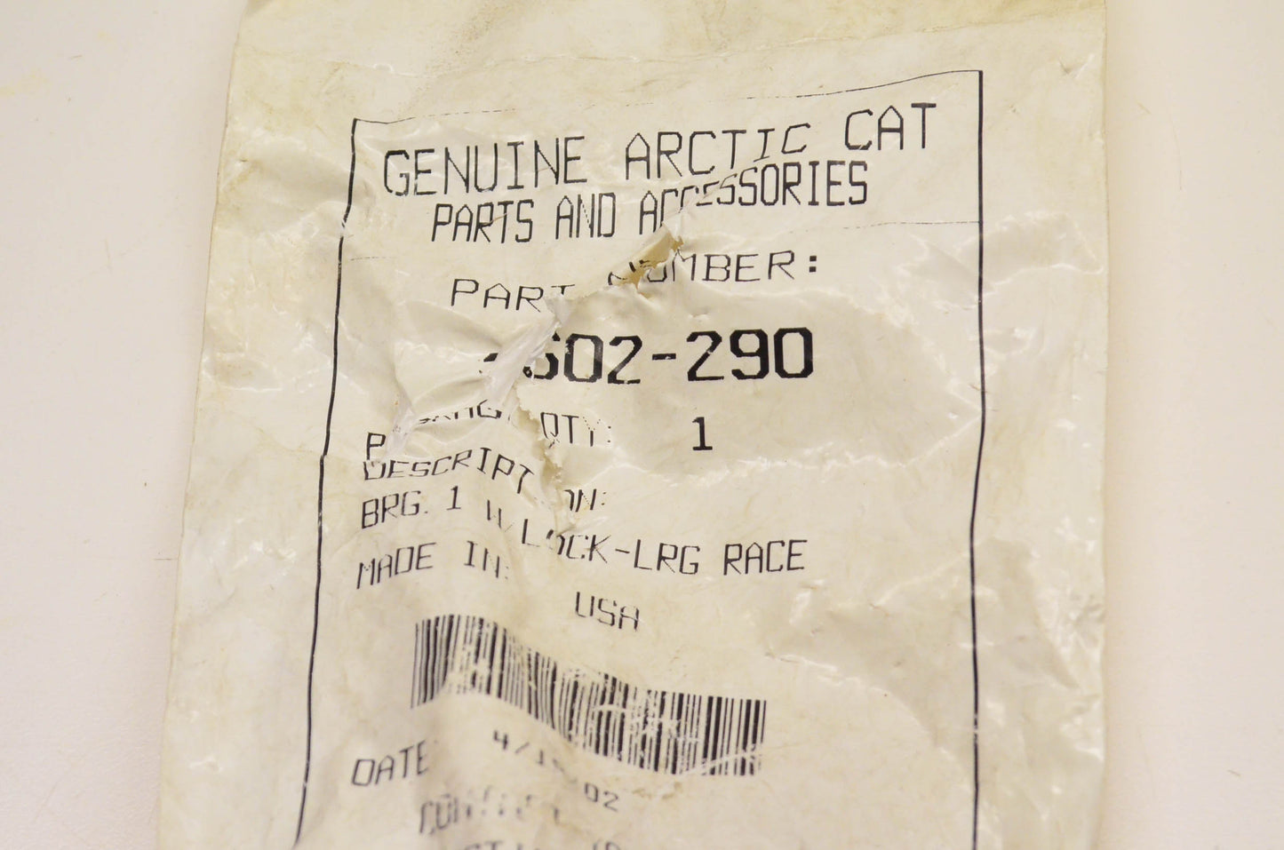 New OEM Arctic Cat 1602-290 Large Race Jack Shaft Bearing NOS