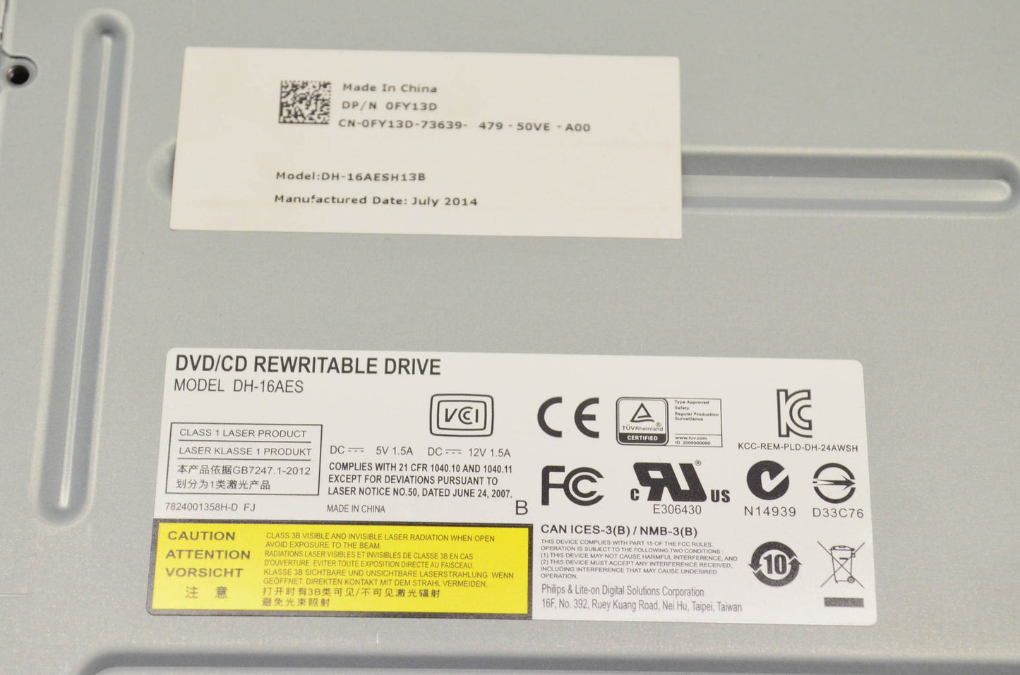 Dell DH-16AES, DH-16AESH13B SATA DVD/CD Rewritable Drive