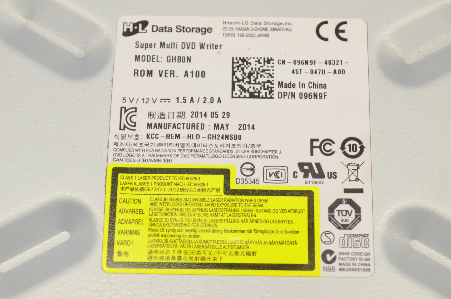 Hitachi-LG Data Storage GHB0N DVD-RW/CD-RW SATA Drive