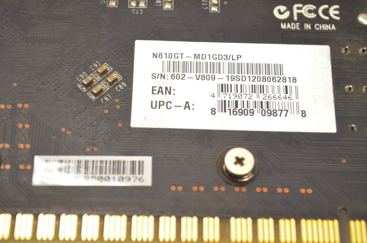 MSI N610GT-MD1GD3/LP GT 610 810 MHz Core 1GB DDR3 VRAM PCI-E 2.0 DirectX 11.