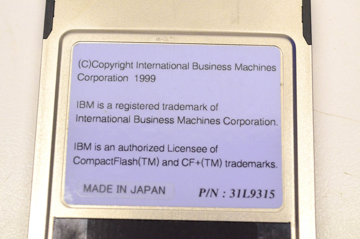 IBM 31L9315 PC Card Adapter for IBM Microdrives
