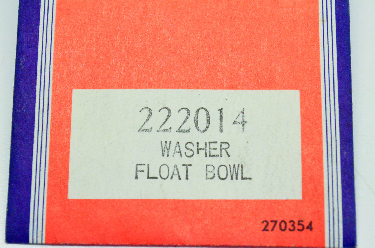 New OEM Briggs & Stratton 222014 Float Bowl Washers Qty 2 NOS