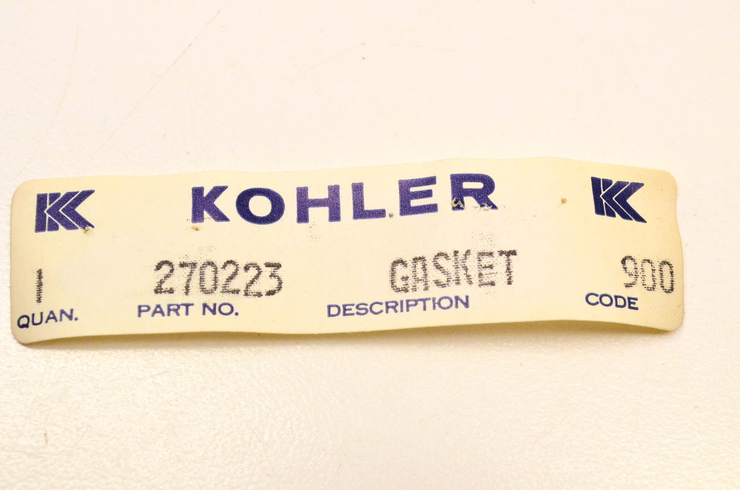Kohler 270223 Gasket NOS