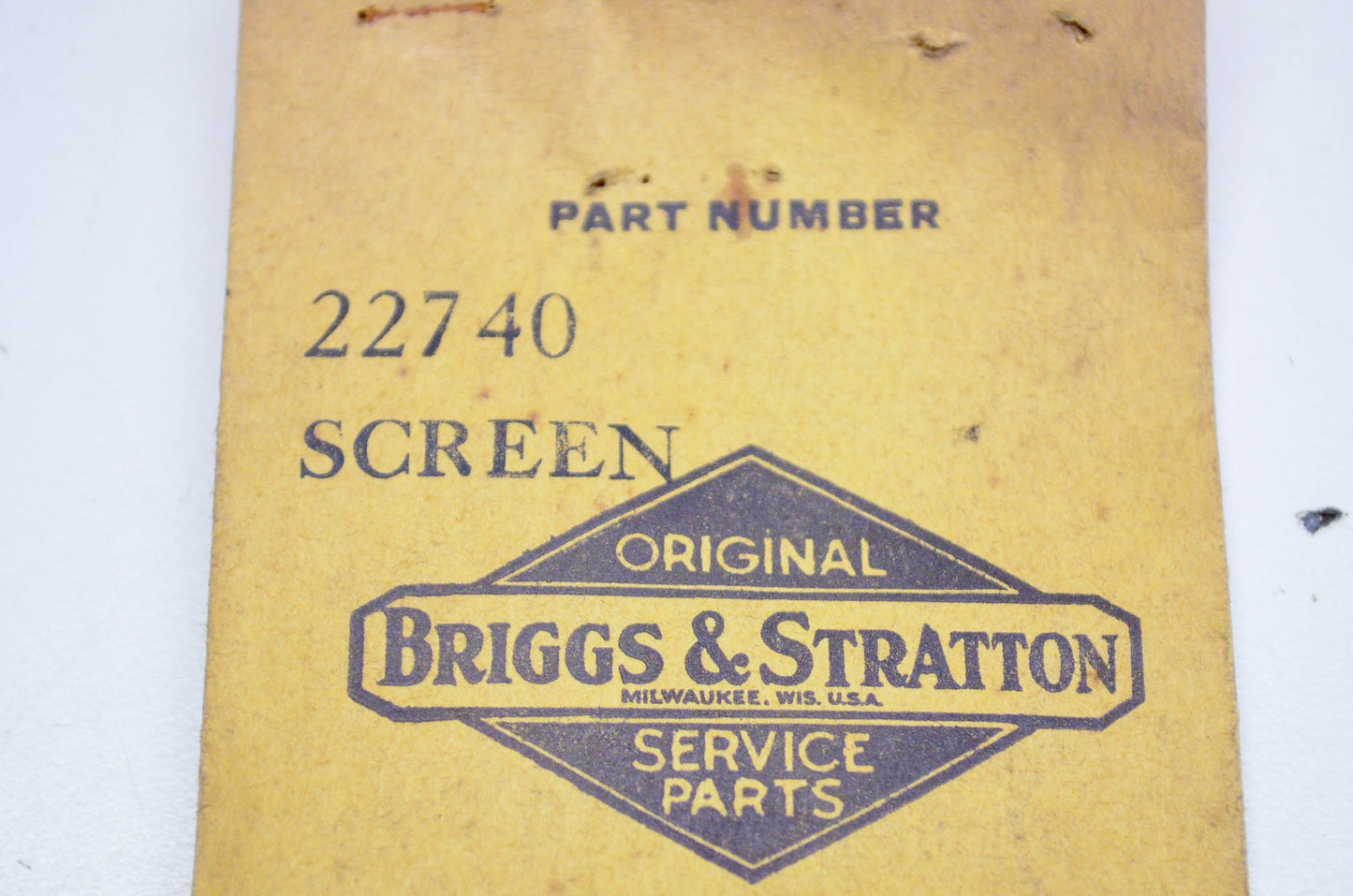 New OEM Briggs & Stratton 22740 Screen Filter NOS