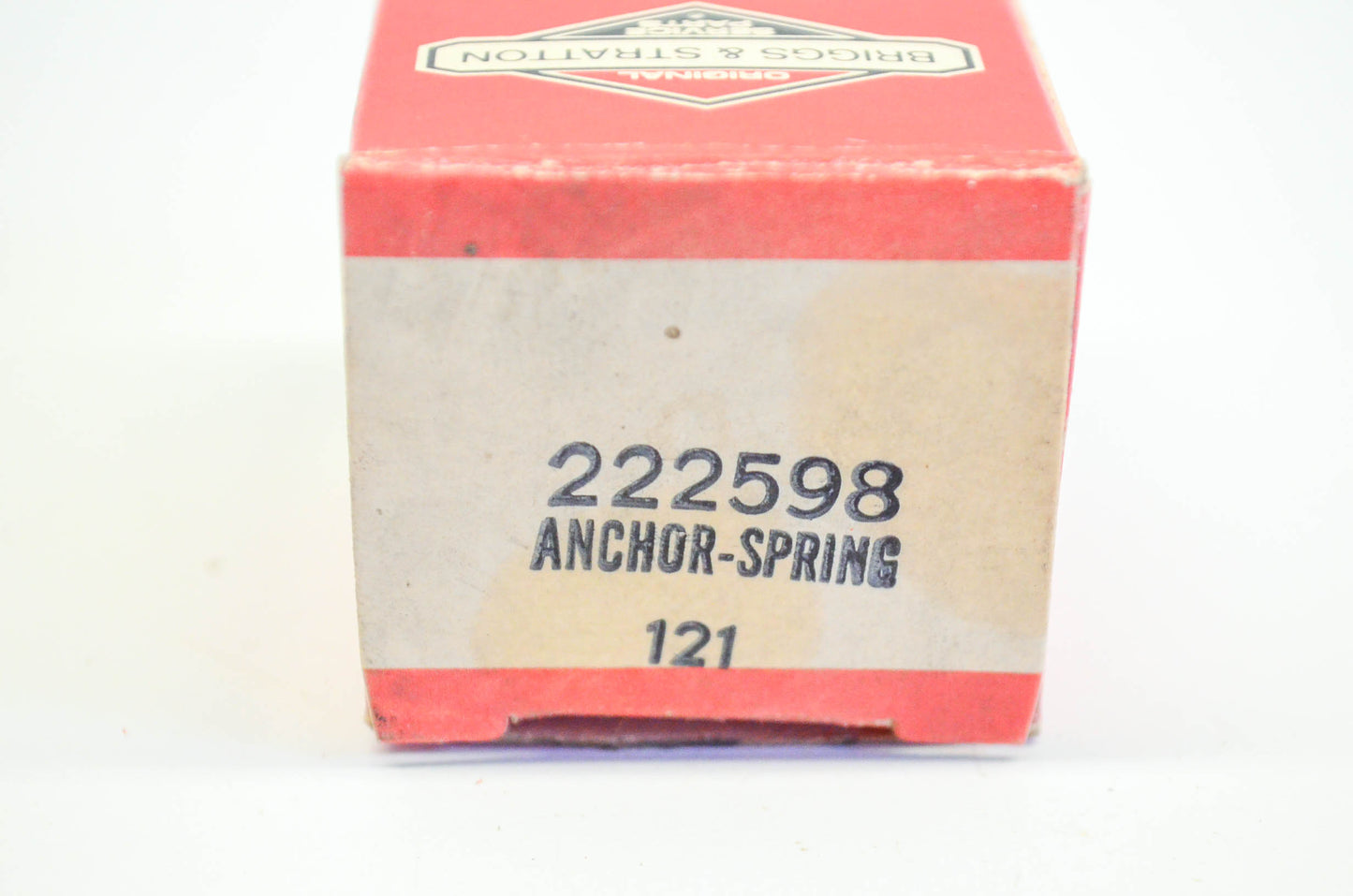 New OEM Briggs & Stratton 222598, 121 Spring Anchor NOS
