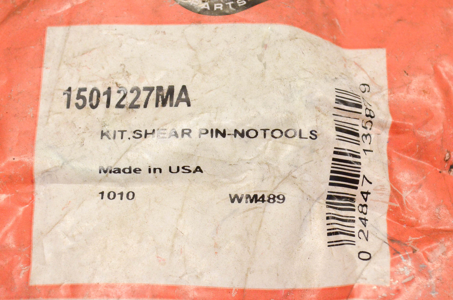 New OEM Briggs & Stratton 1501227MA No Tool Shear Pins Qty 2 NOS