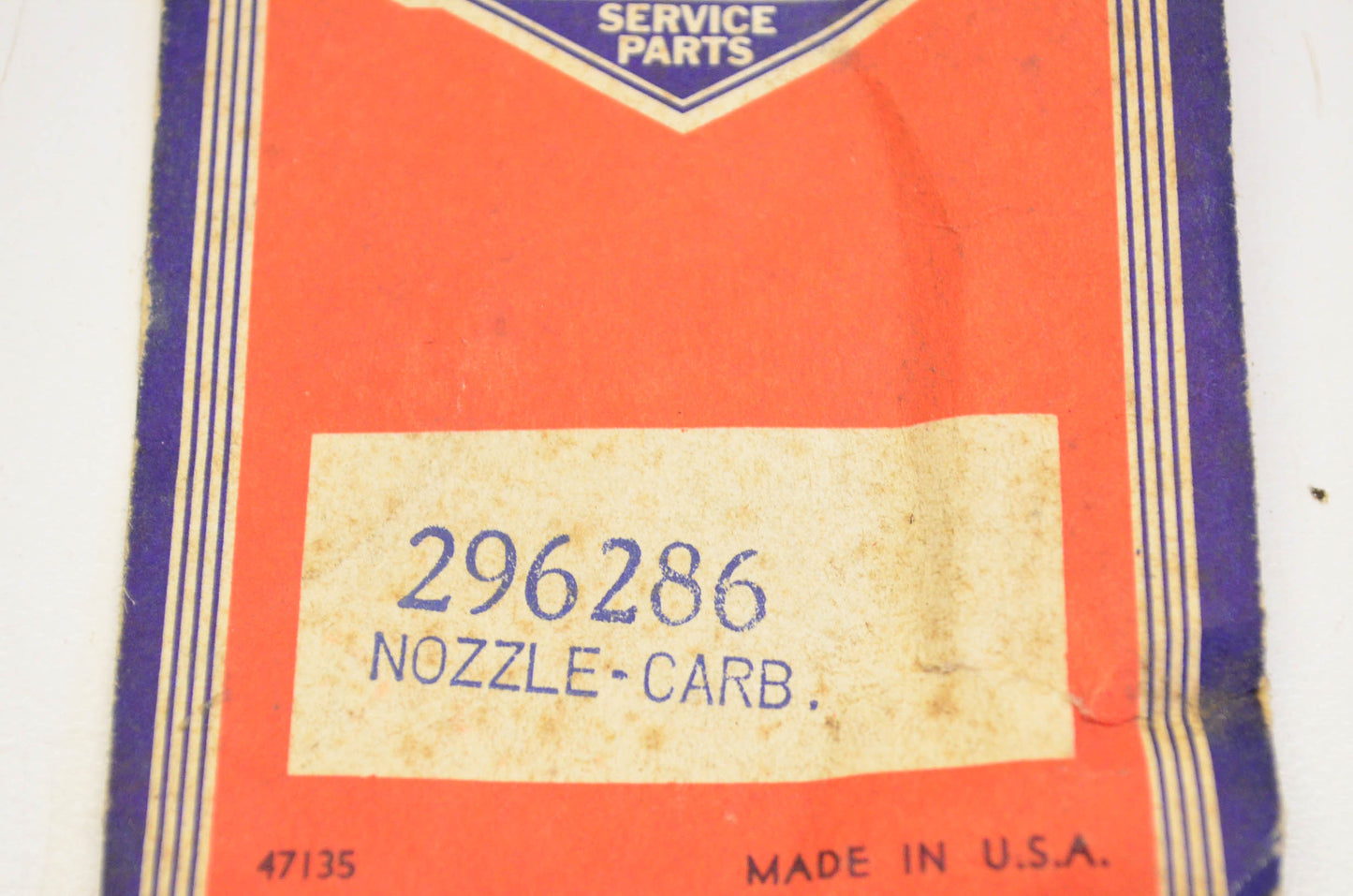 New OEM Briggs & Stratton 296286 Carburetor Nozzle NOS