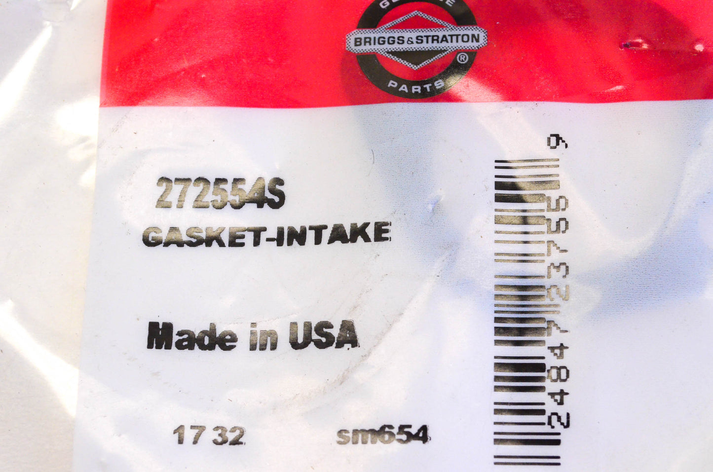 New OEM Briggs & Stratton 272554s Intake Gaskets Qty 2 NOS